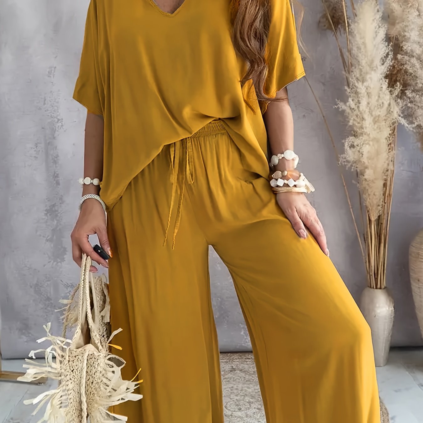 Nina Damen Loungewear Set | Zweiteiler weich