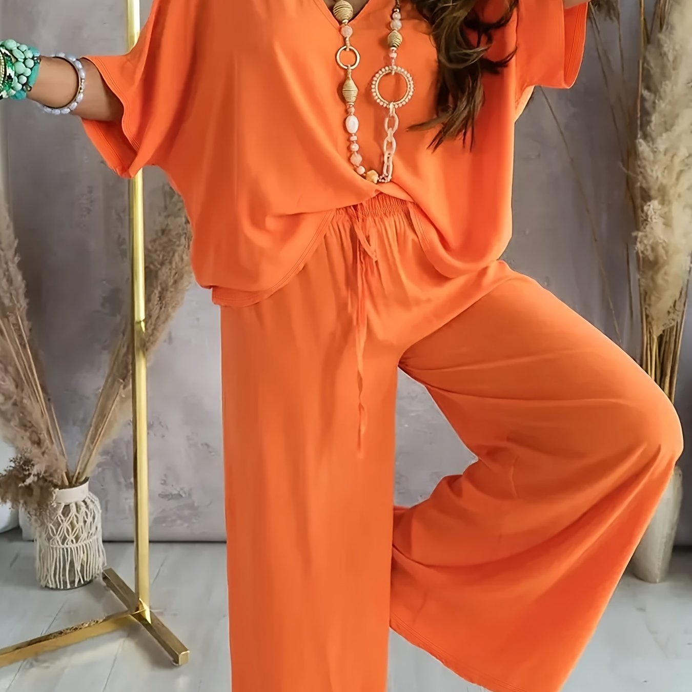 Nina Damen Loungewear Set | Zweiteiler weich