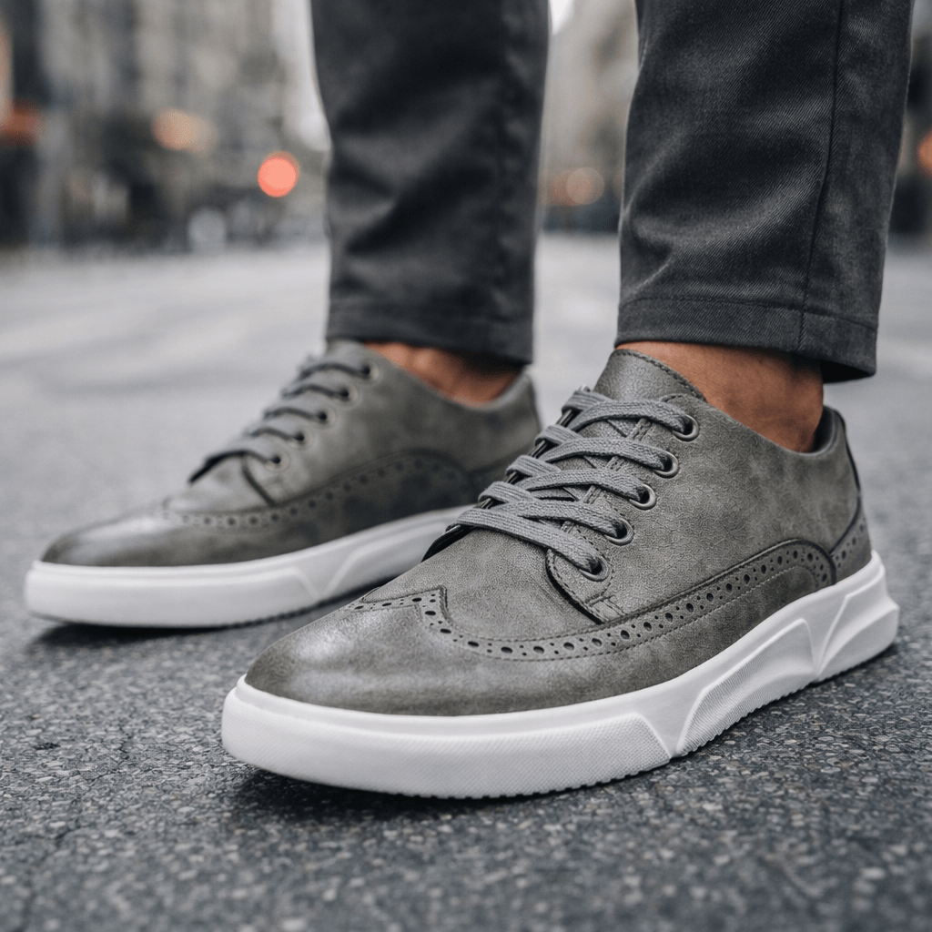 Hutton Heritage Leather Trainers