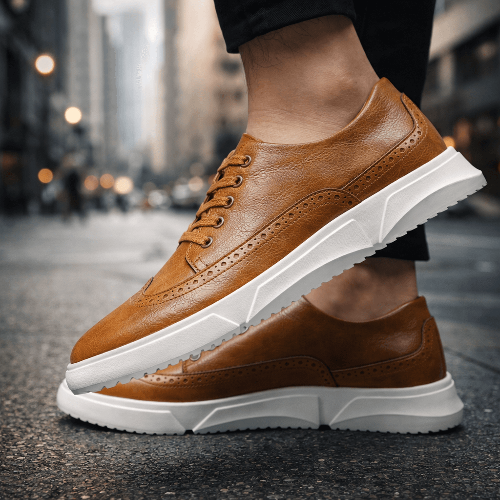 Hutton Heritage Leather Trainers