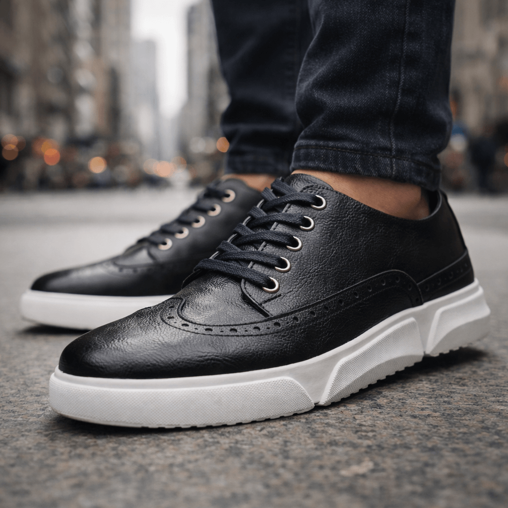 Hutton Heritage Leather Trainers