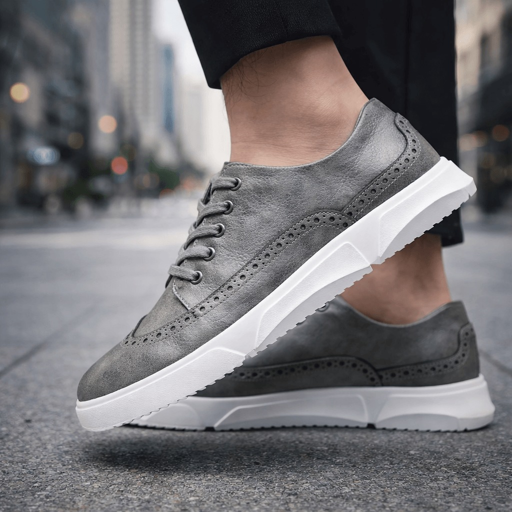 Hutton Heritage Leather Trainers