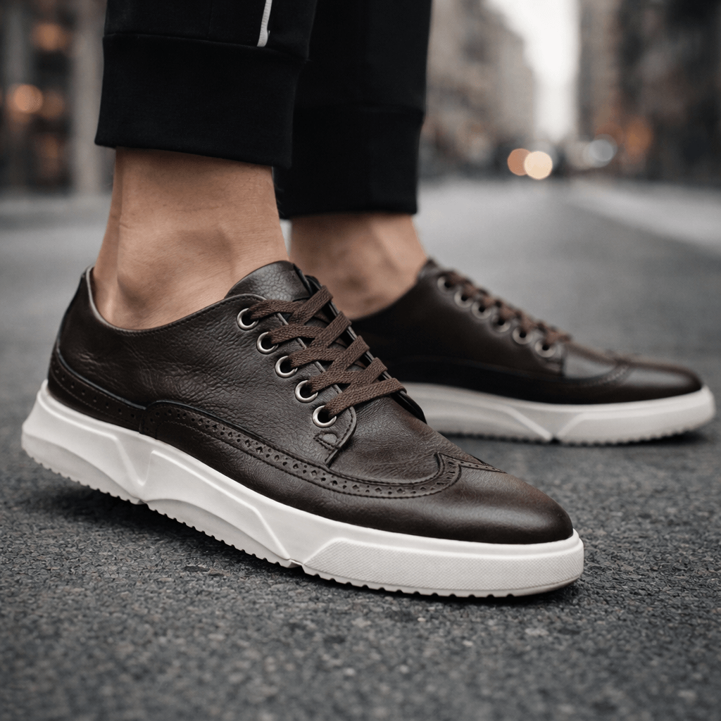 Hutton Heritage Leather Trainers
