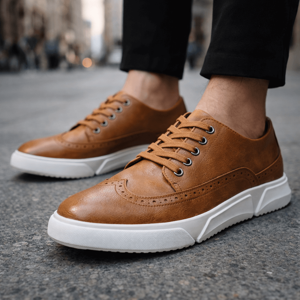 Hutton Heritage Leather Trainers