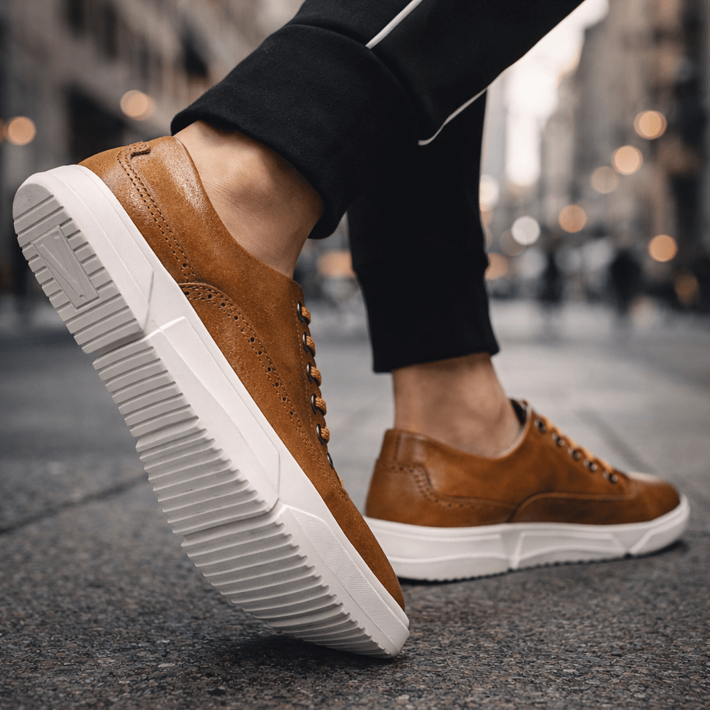 Hutton Heritage Leather Trainers