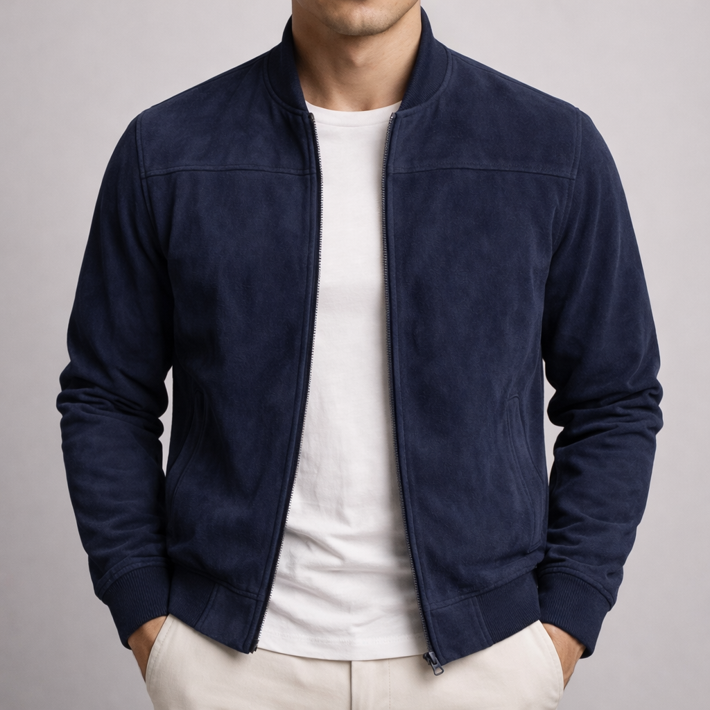 Lawson Wildlederjacke Herren mit Reißverschluss | Vintage