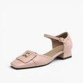 Hartley Buckled Leather Mary-Janes
