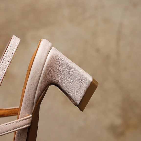 Dante Leather Slingback Heels