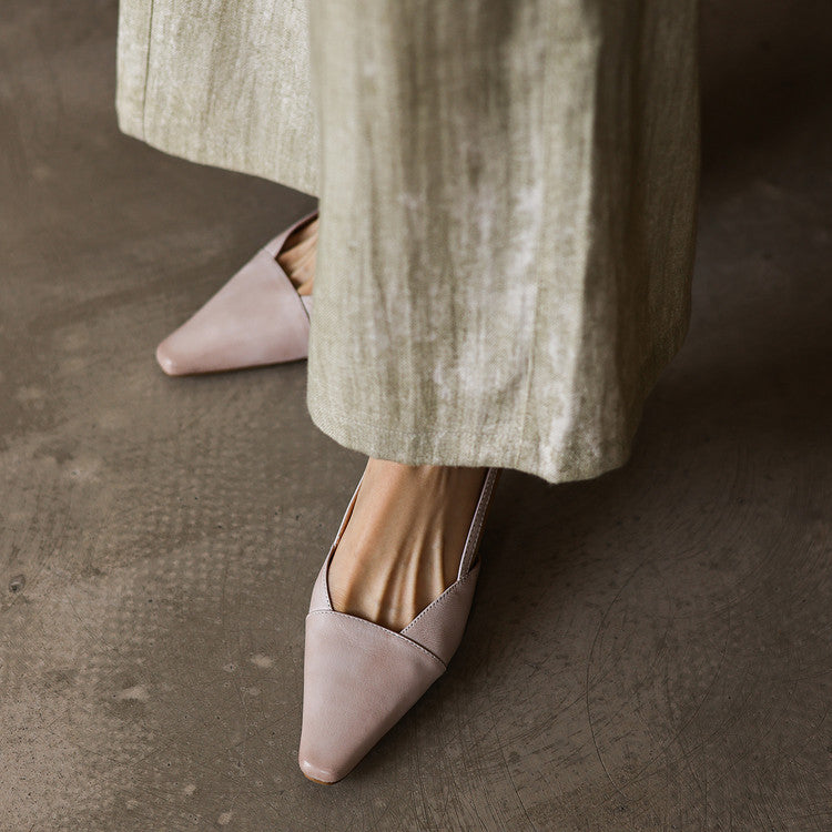 Dante Leather Slingback Heels