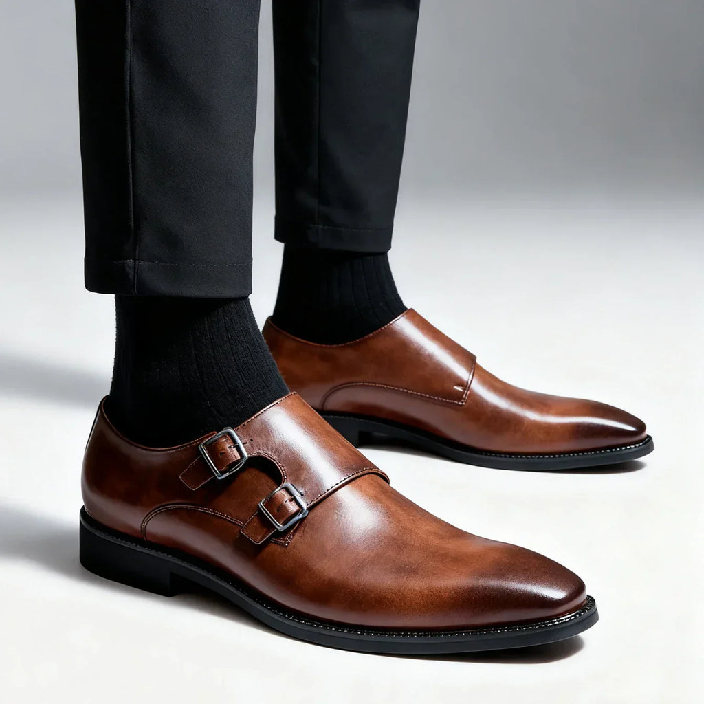 Rex Suede Monk Loafers