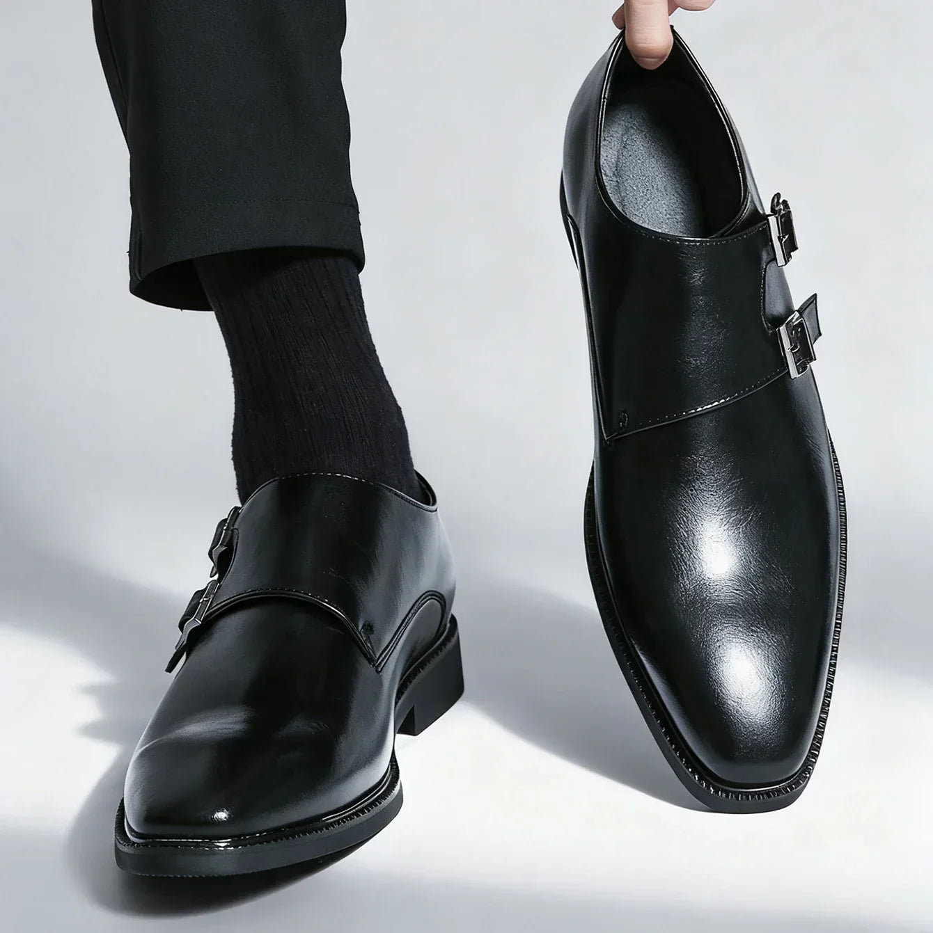 Rex Suede Monk Loafers
