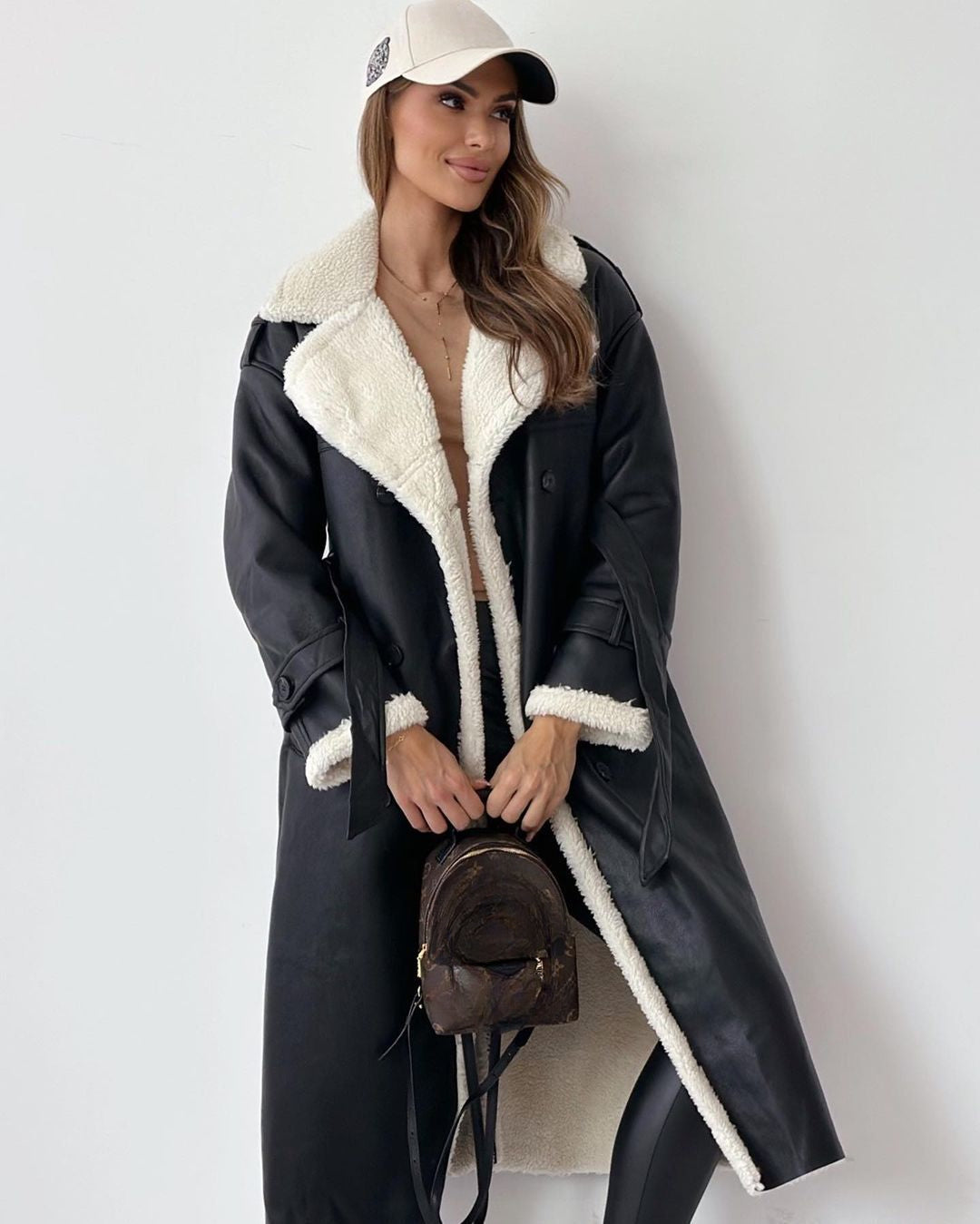 Monroe Teddy Mantel Damen | Luxuriöser Winterlook