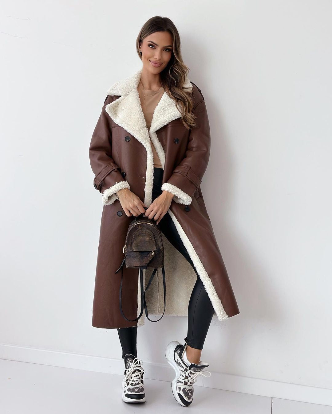 Monroe Teddy Mantel Damen | Luxuriöser Winterlook