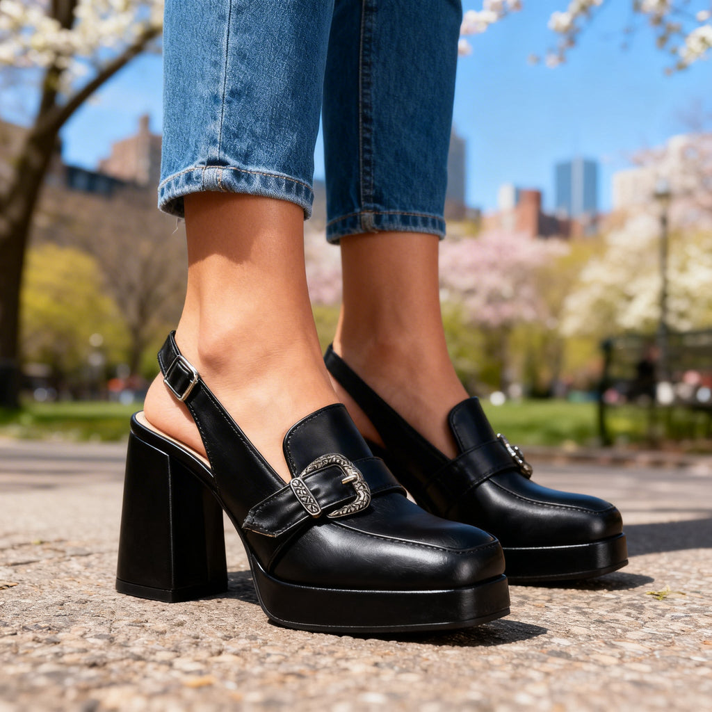 Ridley Slingback Block Heels