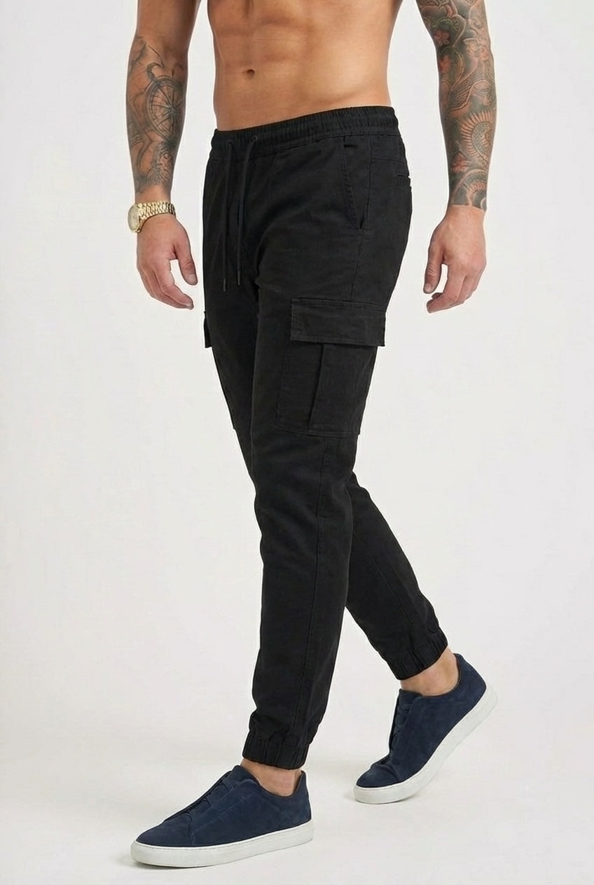 Avenue Cargo Jogger - Black
