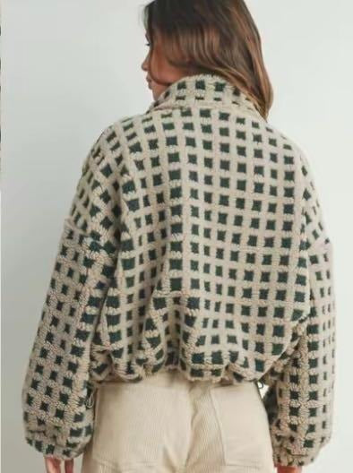 Vivienne Check Sherpa Jacket