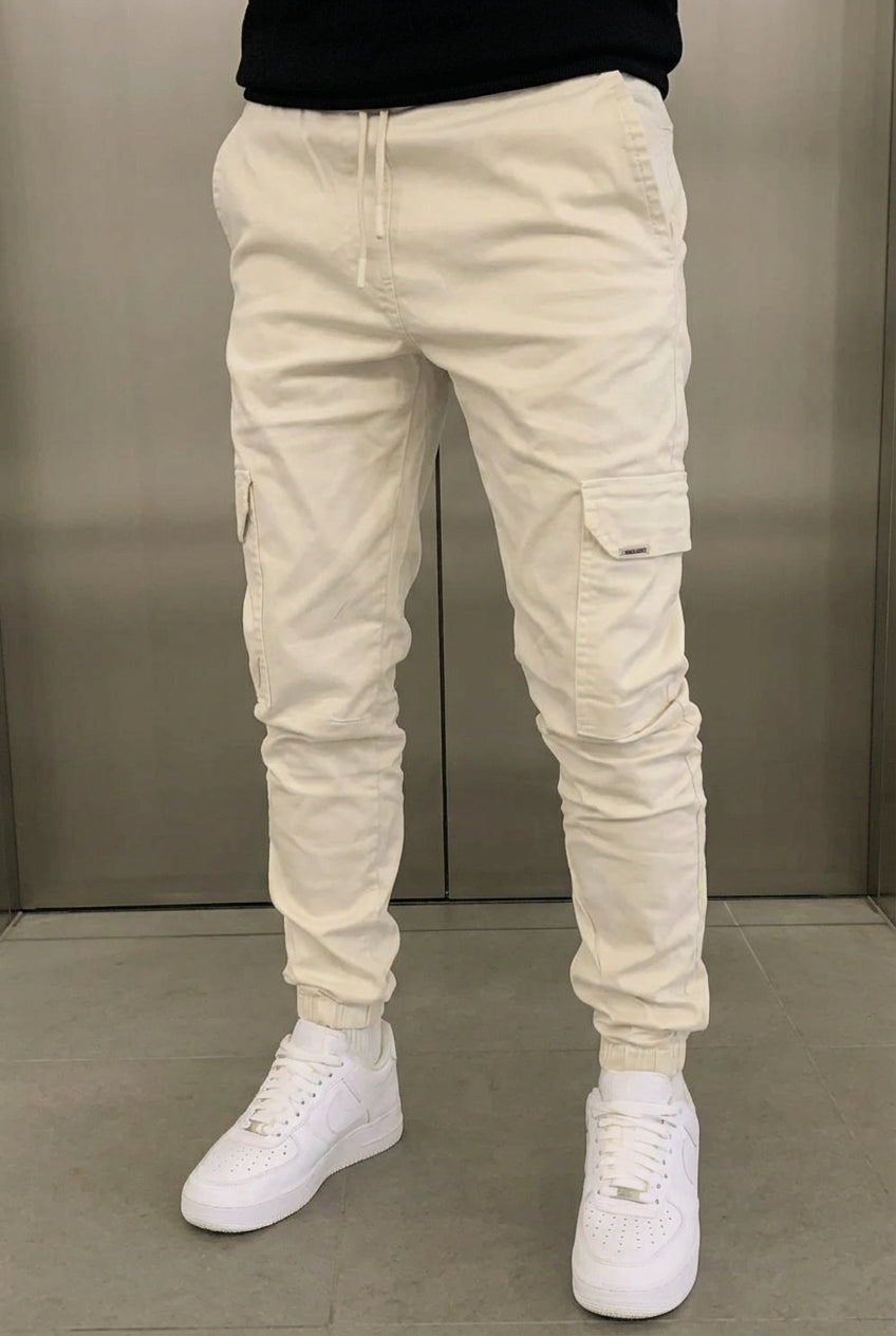 Avenue Cargo Jogger - Cream