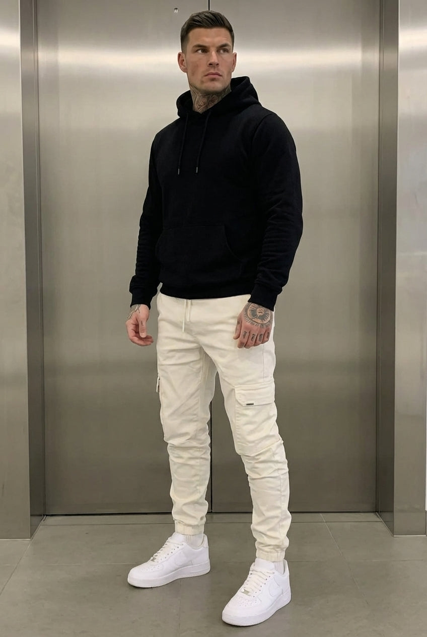Avenue Cargo Jogger - Cream