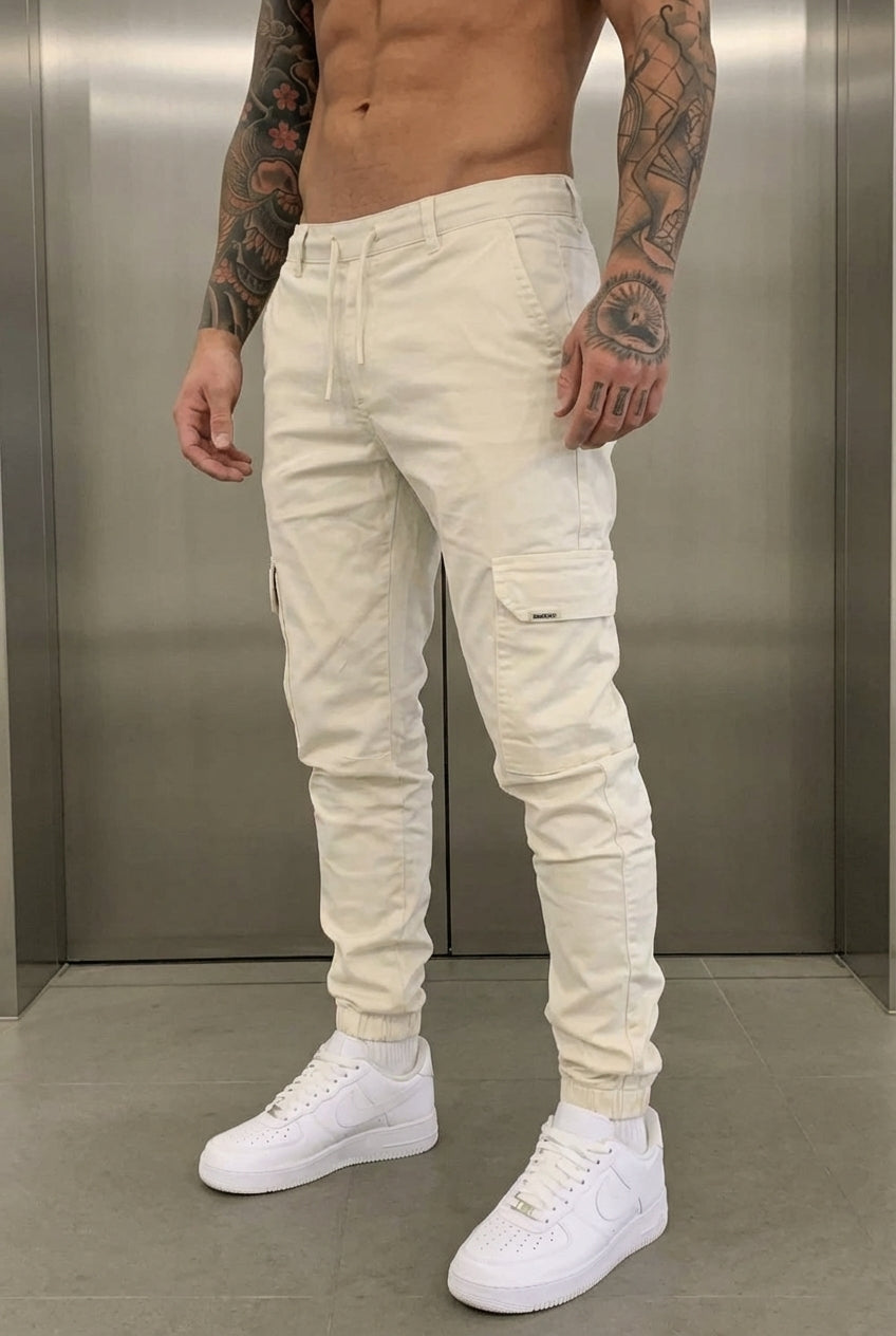 Avenue Cargo Jogger - Cream