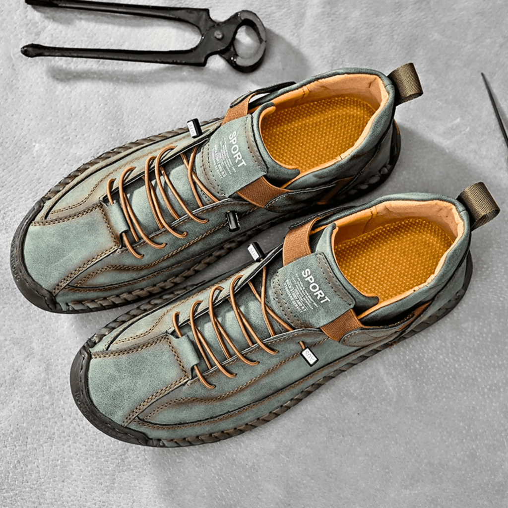 Hutton Artisan Leather Trainers