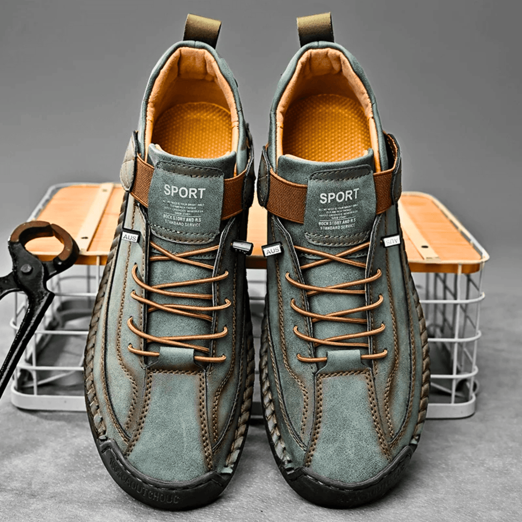 Hutton Artisan Leather Trainers