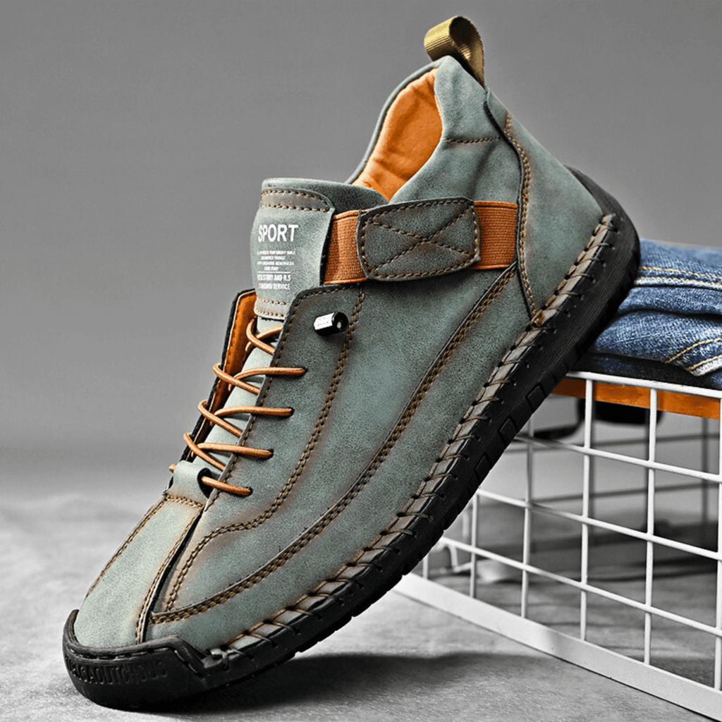 Hutton Artisan Leather Trainers