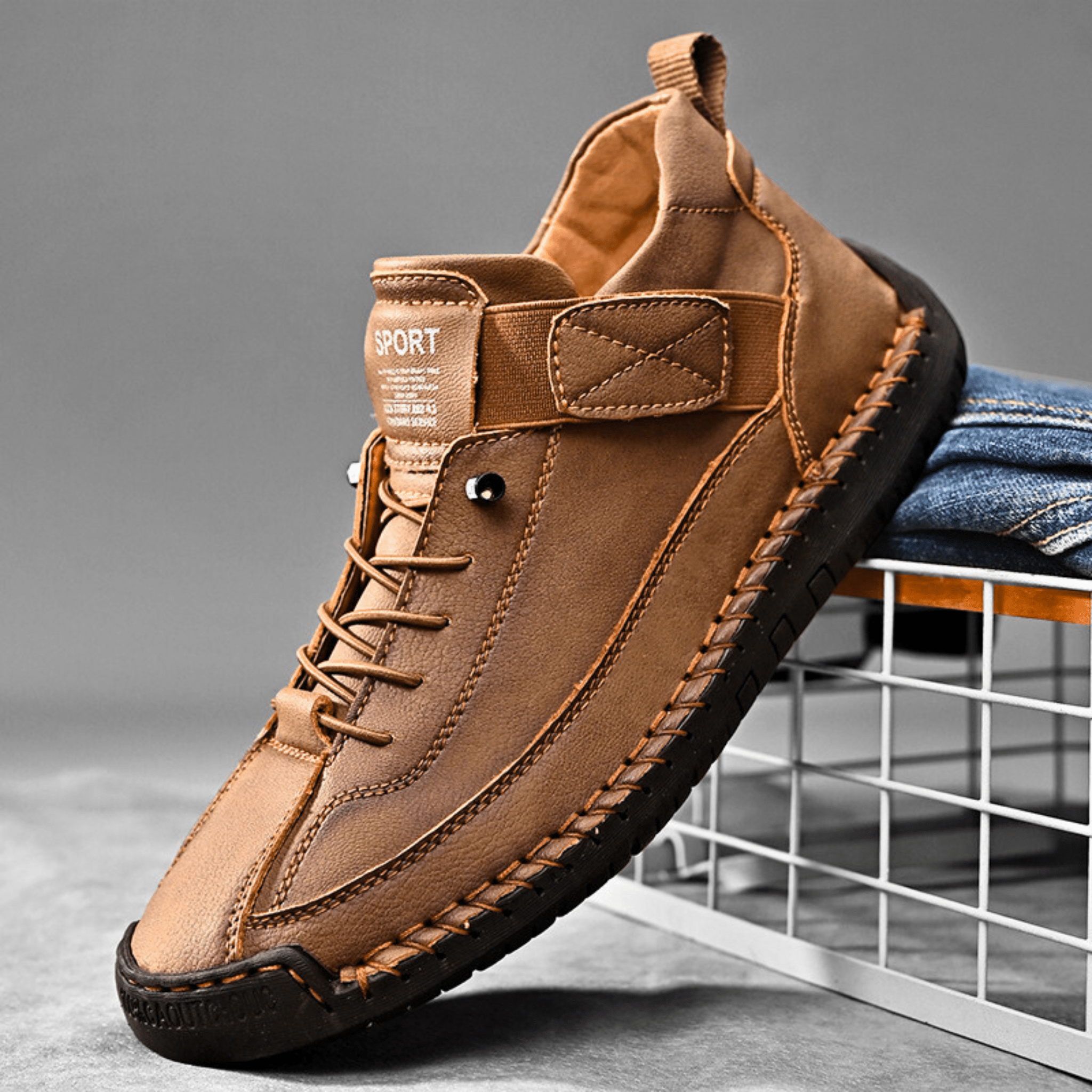 Hutton Artisan Leather Trainers