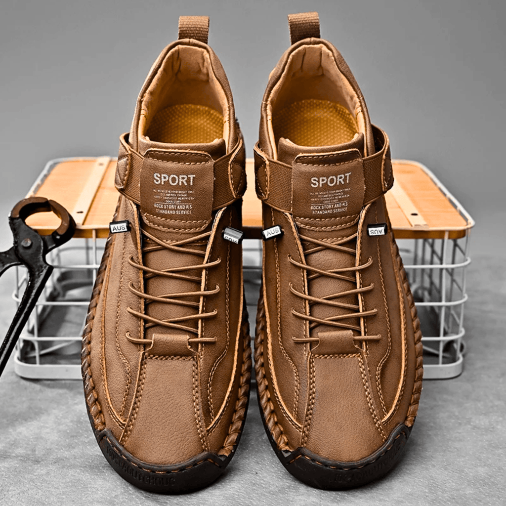 Hutton Artisan Leather Trainers
