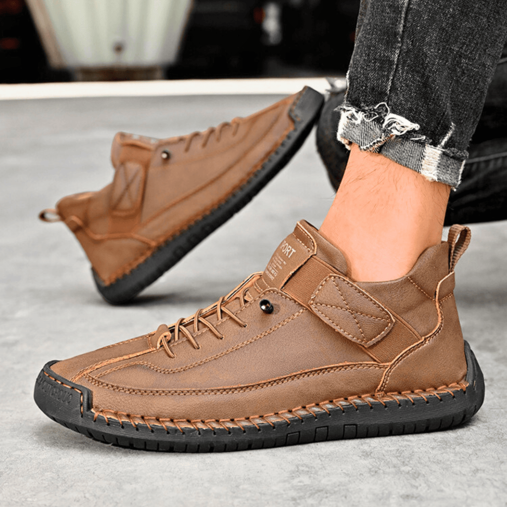 Hutton Artisan Leather Trainers