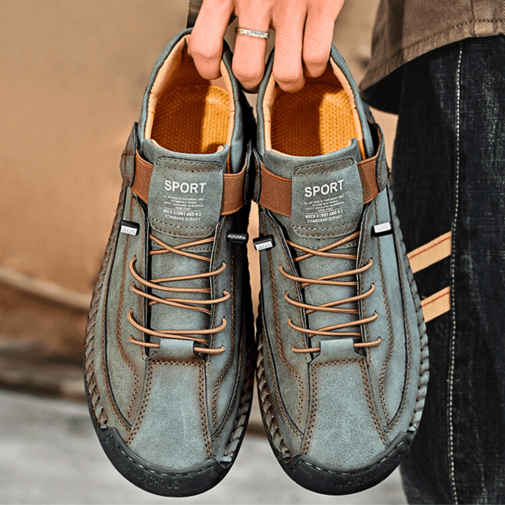 Hutton Artisan Leather Trainers