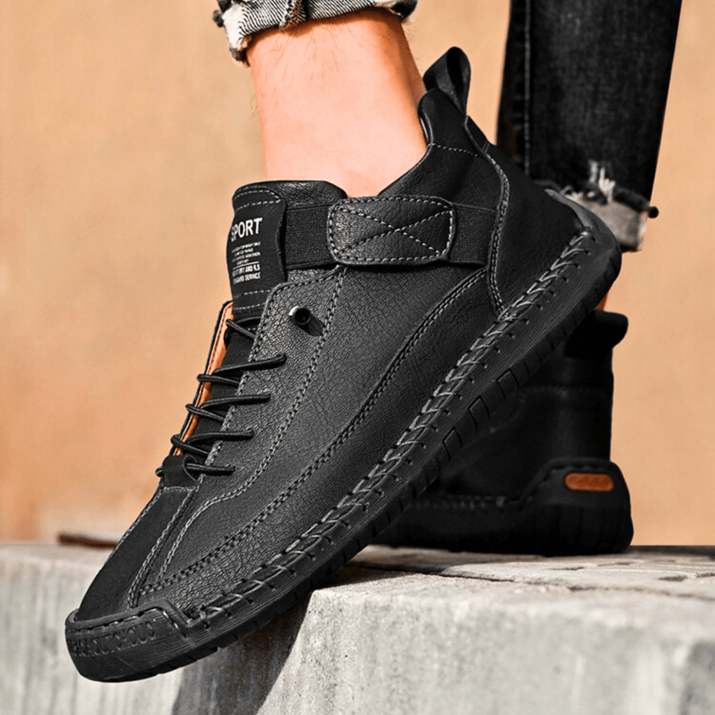 Hutton Artisan Leather Trainers