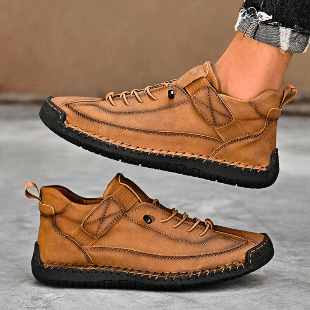 Hutton Artisan Leather Trainers