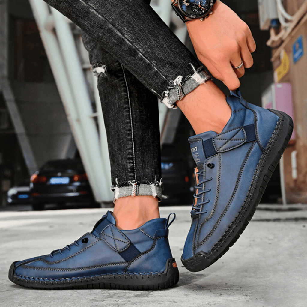 Hutton Artisan Leather Trainers