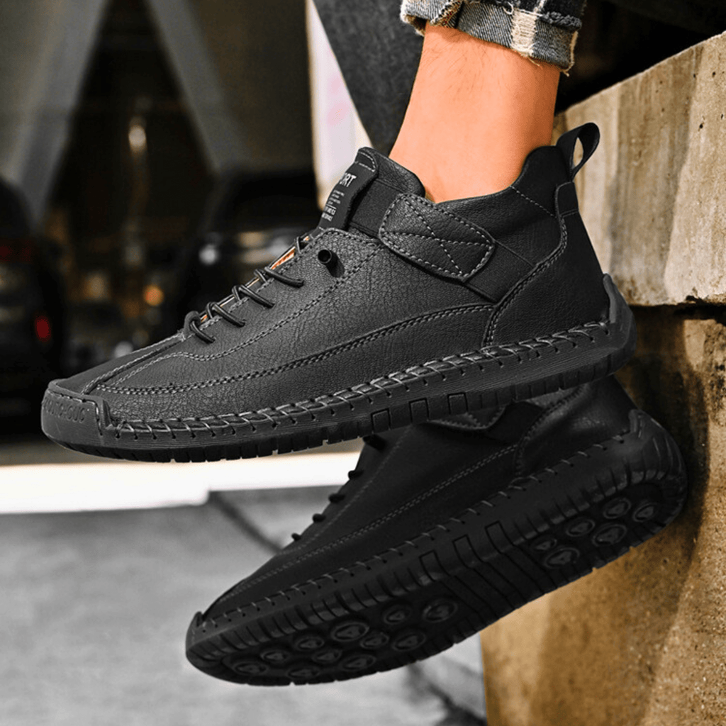 Hutton Artisan Leather Trainers