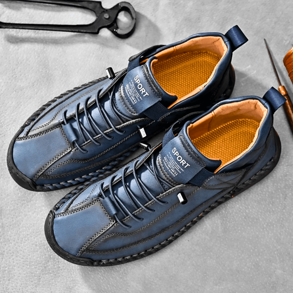 Hutton Artisan Leather Trainers