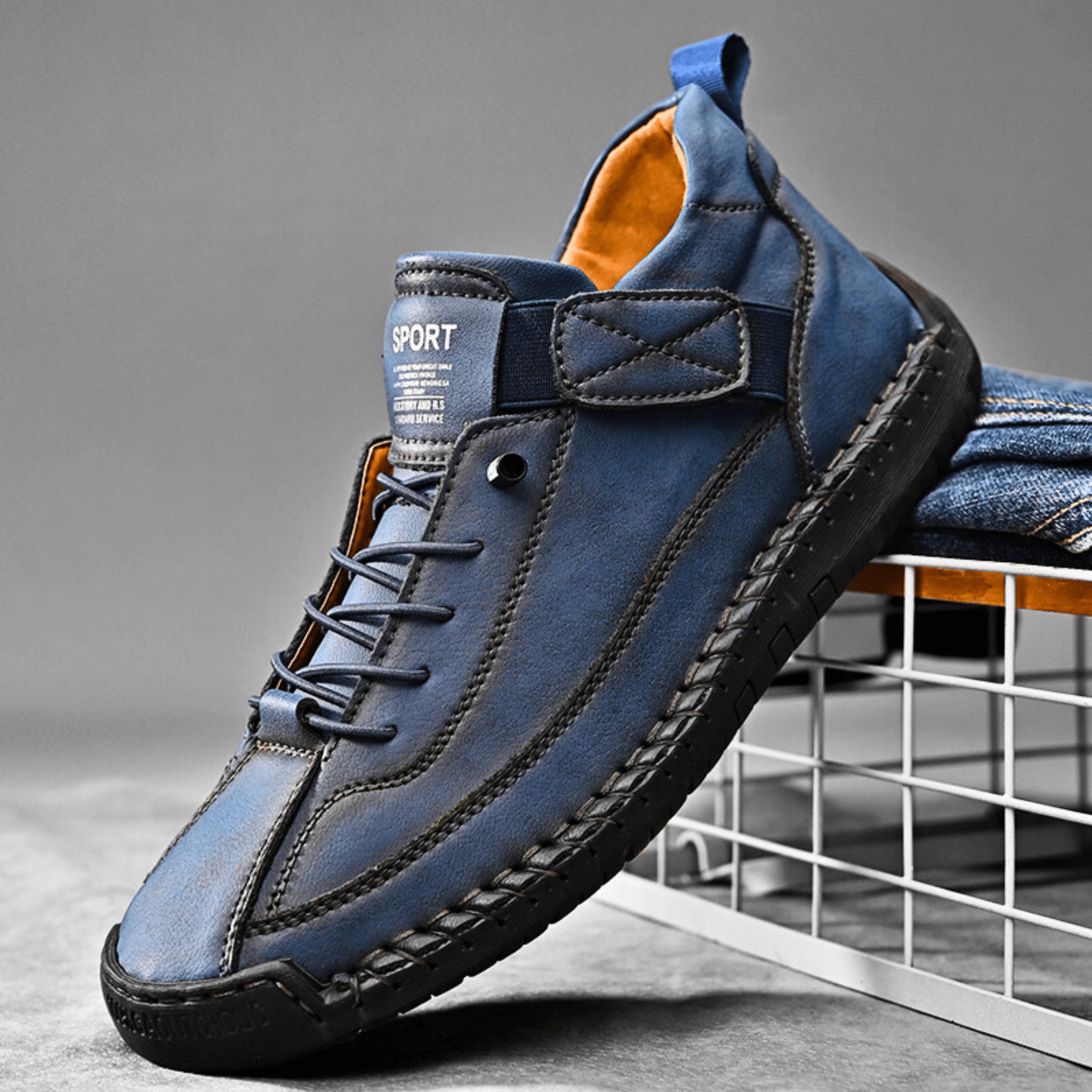 Hutton Artisan Leather Trainers